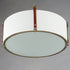 Maxim Sausalito Flush Mount Model: 16139FTWZBSD