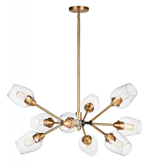 Maxim Savvy 9 Light Chandelier Model: 26345CLABBK