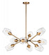 Maxim Savvy 9 Light Chandelier Model: 26345CLABBK