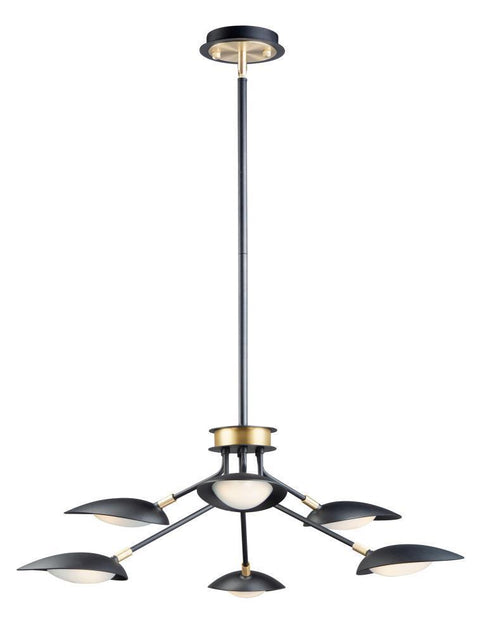 Maxim Scan Multi Light Pendant Model: 21696BKSBR