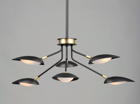 Maxim Scan Multi Light Pendant Model: 21696BKSBR