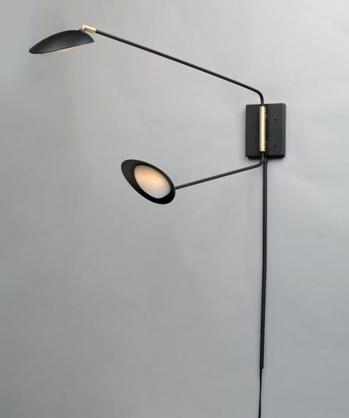 Maxim Scan Wall Sconce Model: 21692BKSBR