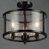 Maxim Sentinel Semi Flush Mount Model: 25250CLBK
