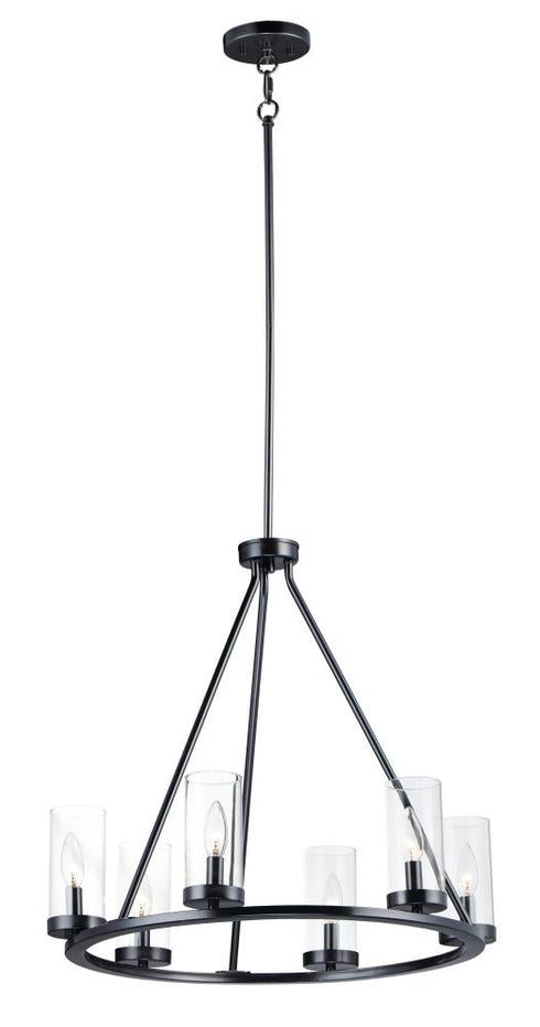 Maxim Sentinel Single Tier Chandelier Model: 25255CLBK