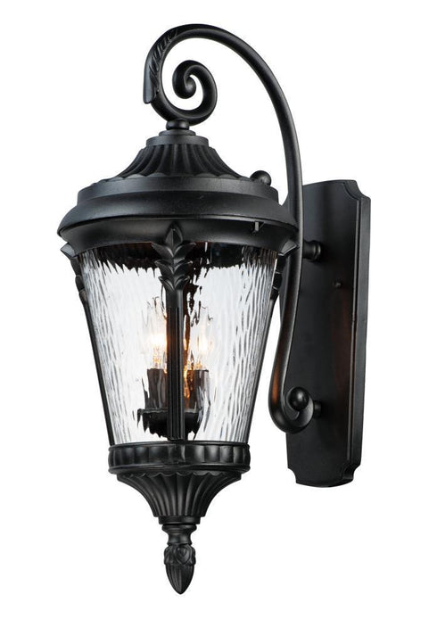 Maxim Sentry 3 Light Outdoor Wall Sconce Model: 3055WGBK