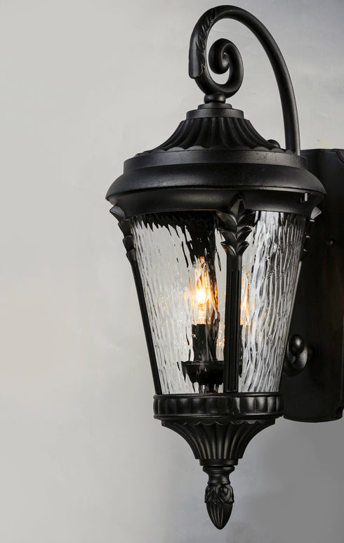 Maxim Sentry 3 Light Outdoor Wall Sconce Model: 3055WGBK