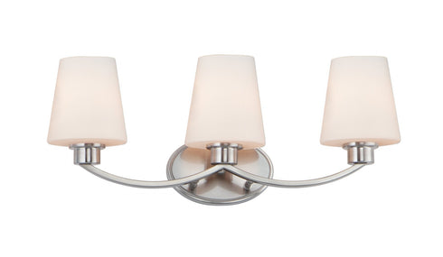 Maxim Shelter 3 Light Bath Vanity Model: 11833SWSN