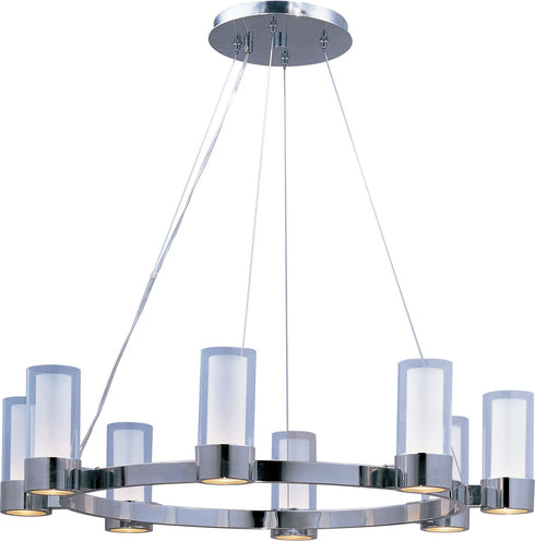 Maxim Silo Single Tier Chandelier Model: 23078CLFTPC/BUL