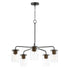 Maxim Sleek 5 Light Chandelier Model: 11846CDABBK