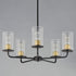 Maxim Sleek 5 Light Chandelier Model: 11846CDABBK