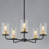 Maxim Sleek 5 Light Chandelier Model: 11846CDABBK