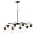 Maxim Sleek 8 Light Chandelier Model: 11848CDABBK