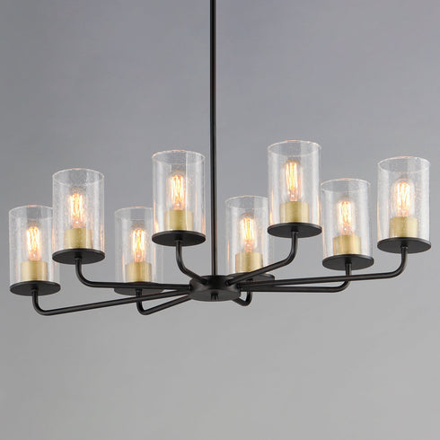 Maxim Sleek 8 Light Chandelier Model: 11848CDABBK