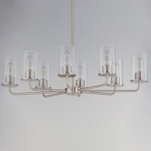 Maxim Sleek 8 Light Chandelier Model: 11848CDABBK