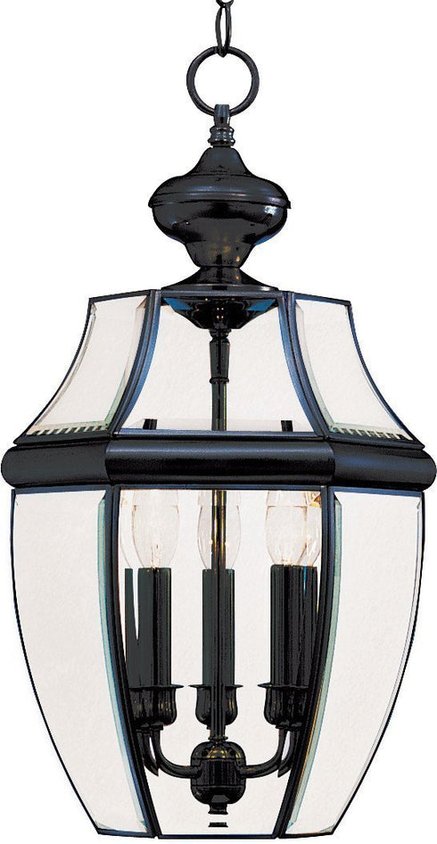 Maxim South Park 3 Light Outdoor Hanging Lantern Model: 6095CLBK