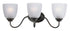 Maxim Stefan 3 Light Bath Vanity Model: 10073FTBK