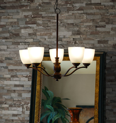 Maxim Stefan 5 Light Chandelier Model: 10065FTBK