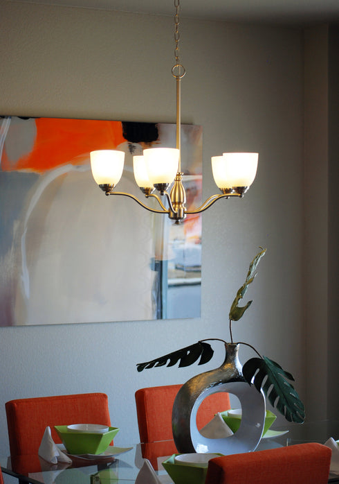 Maxim Stefan 5 Light Chandelier Model: 10065FTBK