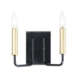 Maxim Sullivan 2 Light Bath Vanity Model: 10252BKGLD
