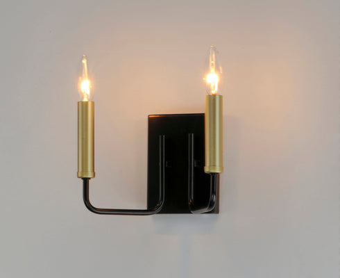 Maxim Sullivan 2 Light Bath Vanity Model: 10252BKGLD