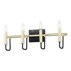 Maxim Sullivan 4 Light Bath Vanity Model: 10254BKGLD