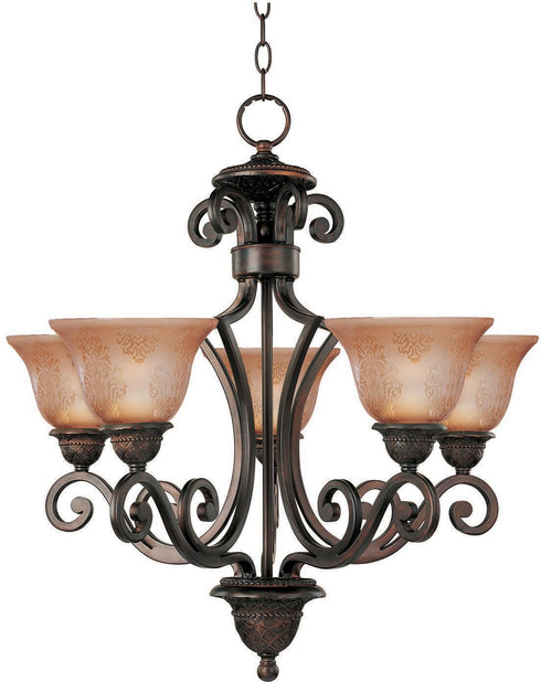 Maxim Symphony Single Tier Chandelier Model: 11244SAOI
