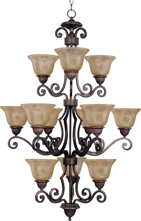 Maxim Symphony Multi Tier Chandelier Model: 11238SAOI