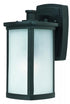 Maxim Terrace 1 Light Small Outdoor Wall Lantern Model: 3252CRBZ