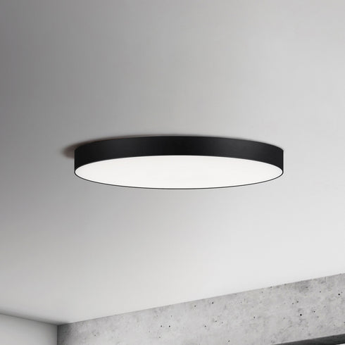 Maxim Trim 9 Inch Rd 18 Watt LED Flush Mount 3000k Model: 57663WTBK