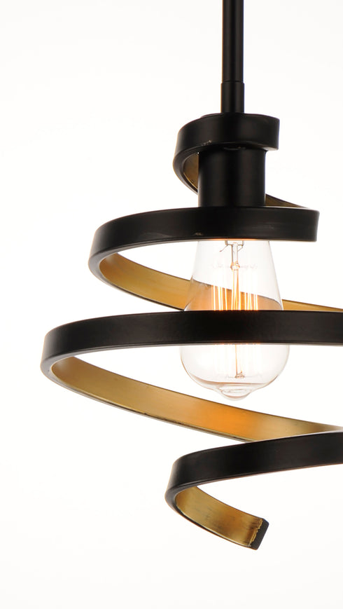 Maxim Twister Mini Pendant Model: 12232BKGLD