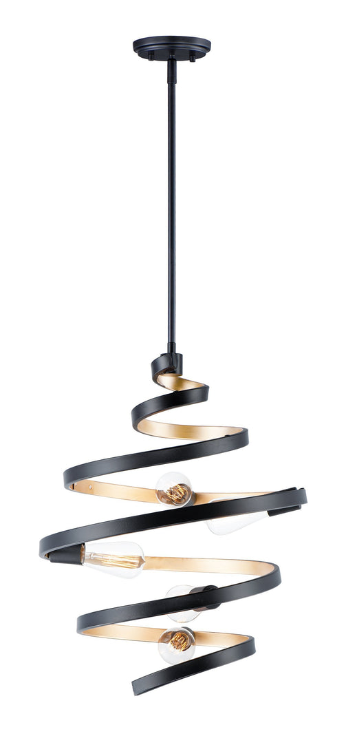 Maxim Twister Multi Light Pendant Model: 12236BKGLD