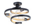 Maxim Twister Semi Flush Mount Model: 12230BKGLD