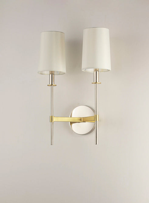 Maxim Uptown 2 Light Wall Sconce Model: 32392OFSBRPN