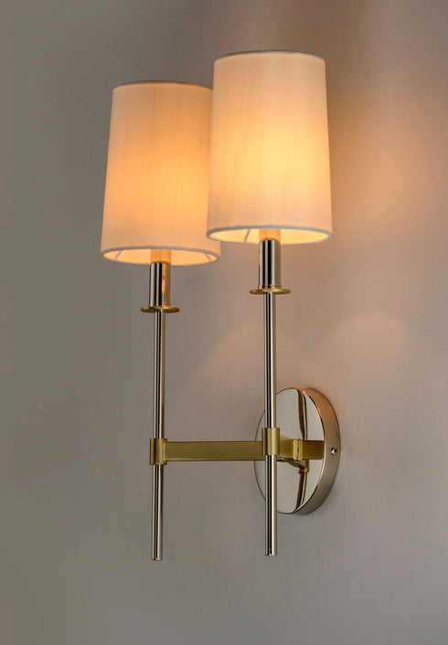 Maxim Uptown 2 Light Wall Sconce Model: 32392OFSBRPN