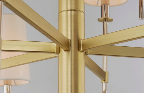 Maxim Uptown 8 Light Chandelier Model: 32398OFSBRPN