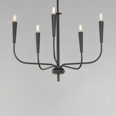 Maxim Vela Single Tier Chandelier Model: 24815BK