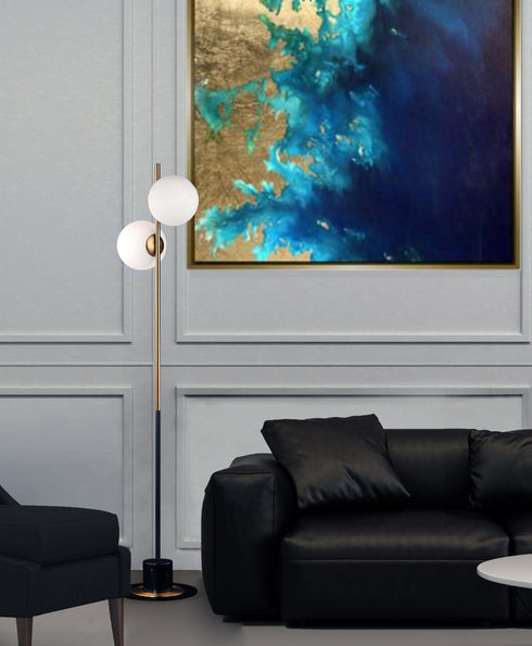 Maxim Vesper Floor Lamp Model: 26039SWSBRBK