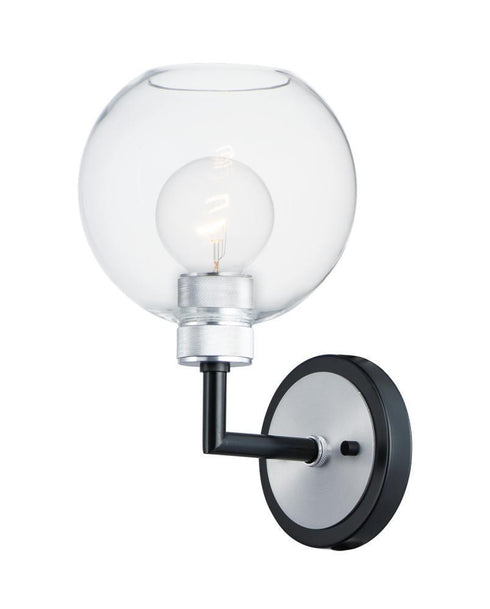 Maxim Vessel 1 Light Wall Sconce Model: 21611CLBKAL