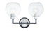 Maxim Vessel 2 Light Bath Vanity Model: 21612CLBKAL