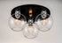 Maxim Vessel 3 Light Flush Mount Model: 21610CLBKAL