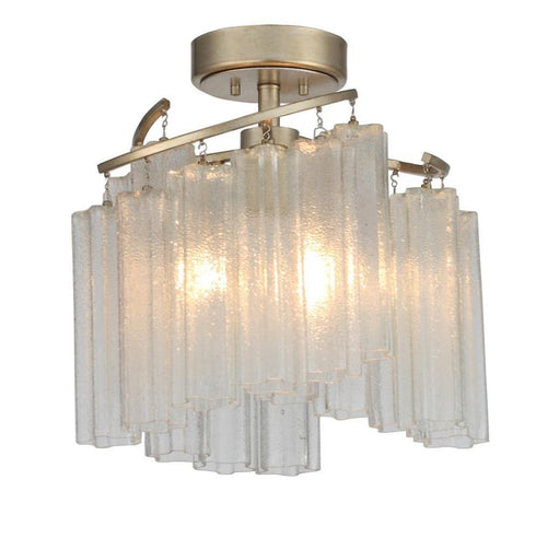 Maxim Victoria 3 Light Semi Flush Model: 39570WFLGS