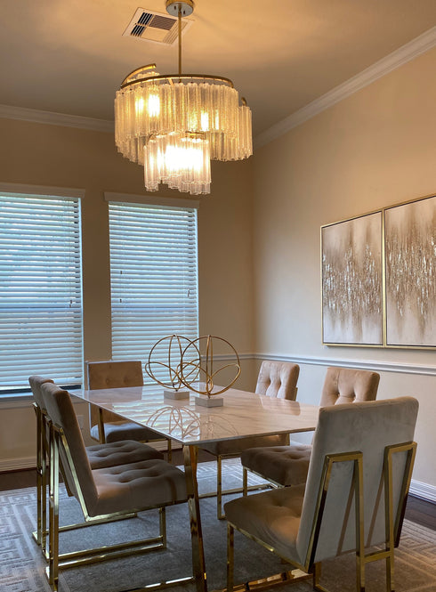 Maxim Victoria 9 Light Pendant Model: 39577WFLGS