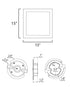Maxim Wafer Flush Mount Model: 58738WTWT