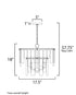 Maxim Warren Semi Flush Mount Model: 21833AGDBZ