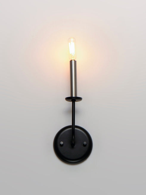 Maxim Wesley 1 Light Wall Sconce Model: 10321BKSN