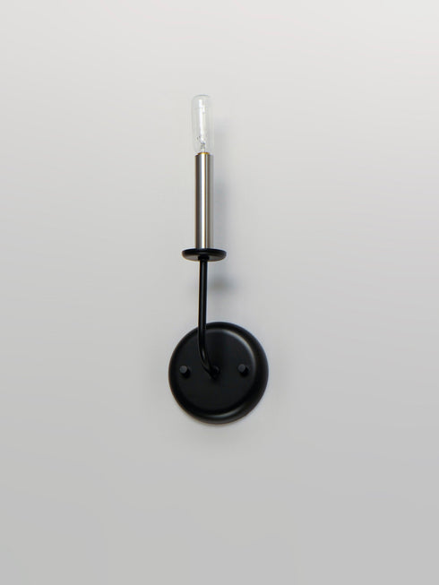 Maxim Wesley 1 Light Wall Sconce Model: 10321BKSN