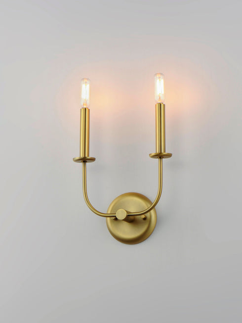 Maxim Wesley 2 Light Wall Sconce Model: 10322BKSN
