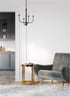 Maxim Wesley 4 Light Chandelier Model: 10324BKSN