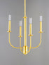 Maxim Wesley 4 Light Chandelier Model: 10324BKSN