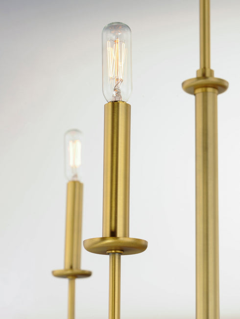 Maxim Wesley 6 Light Chandelier Model: 10326BKSN